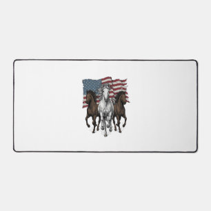 Ouderwetse Patriottische Rennende Paarden Vector D Bureaumat