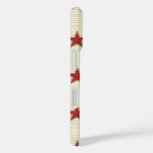 Ouderwetse Patriottische Rode en Witte Sterren Naa Case-Mate iPhone Case (Achterkant / Rechts)