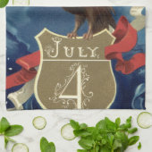 Ouderwetse Patriottische Vierde Juli, Adelaar met  Theedoek (Gevouwen)