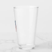 Ouderwetse Patriottische Vredesteken Hand Vector D Glas (Links)