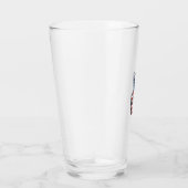Ouderwetse Patriottische Vredesteken Hand Vector D Glas (Rechts)