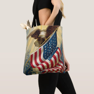 Ouderwetse Patriottisme, Patriottische Amerikaanse Tote Bag
