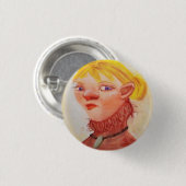 ouderwetse pin-up Girl 1950  Ronde Button 3,2 Cm (Voorkant /achterkant)
