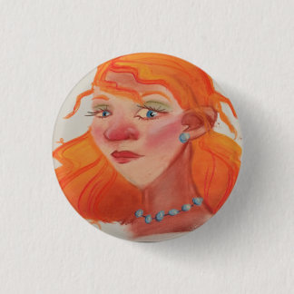 ouderwetse pin-up Girl 1950  Ronde Button 3,2 Cm