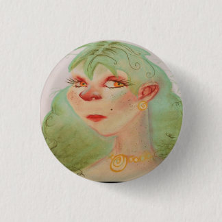 ouderwetse pin-up Girl 1950  Ronde Button 3,2 Cm
