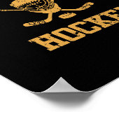 Ouderwetse Pittsburgh-hockey Poster (Hoek)
