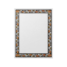 Ouderwetse pompoenen en bladeren Notitieblok