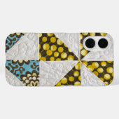 Ouderwetse quiltpatroon Case-Mate iPhone case (Achterkant (horizontaal))