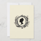 Ouderwetse Regency Rococo Bruidsdouche Thee Feestj Kaart (Achterkant)