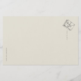 Ouderwetse Regency-romance geïnspireerde correspon Briefpapier