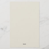 Ouderwetse Regency-romance geïnspireerde correspon Briefpapier (Achterkant)
