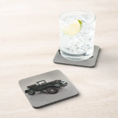 Ouderwetse retro cabriolet bier onderzetter (Rechterzijde)