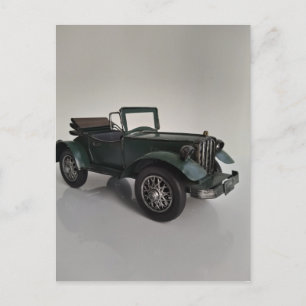 Ouderwetse retro cabriolet briefkaart