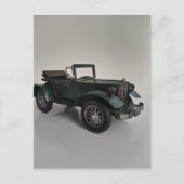 Ouderwetse retro cabriolet briefkaart (Voorkant)