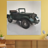 Ouderwetse retro cabriolet canvas afdruk (Insitu (Woonkamer))