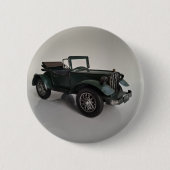 Ouderwetse retro cabriolet ronde button 5,7 cm (Voorkant)