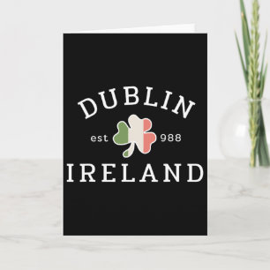 Ouderwetse Retro Dublin Ierland Est 988 St Patr Kaart