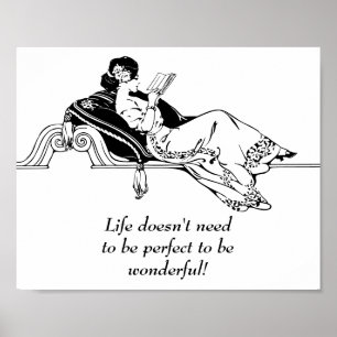 Ouderwetse Retro Inspirerende Levensspreuk Poster