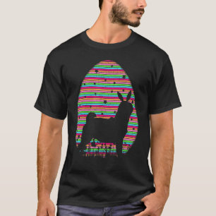 Ouderwetse Retro Paasei Pug Hond Paaszondag T-shirt