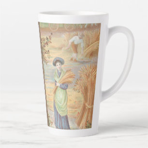 Ouderwetse Retro Valentijnsdag, landschap van het Latte Mok