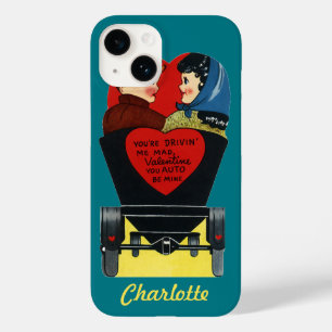 Ouderwetse Retro Valentijnsdag, Liefde en Romantie Case-Mate iPhone Case