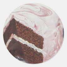 Ouderwetse retro zelfgemaakte chocoladetaart wit