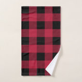 Ouderwetse rode Buffalo ruit Bad Handdoek (Handdoek)