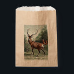 Ouderwetse Rode Hertengewei en Hinden Seizoensgroe Bedankzakje<br><div class="desc">Dit is een nostalgisch ouderwets landschap met wilde dieren uit het publieke domein dat ik heb opgeknapt en ingekleurd met een digitale waterverfwash. Het toont een majestueus rood hert met gewei vooraan en in het midden dat trots zijn 12-punts gewei laat zien, terwijl twee bewonderende hinden op de achtergrond op...</div>