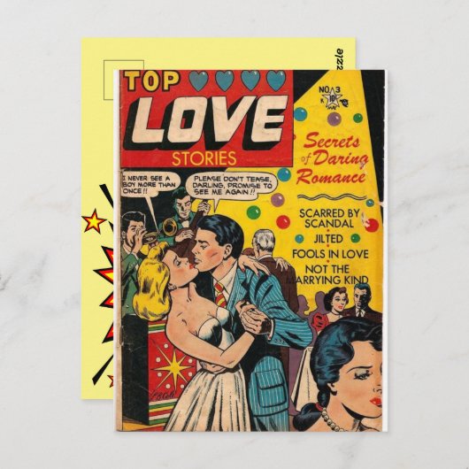 Ouderwetse Romance Briefkaart (Voorkant / Achterkant)