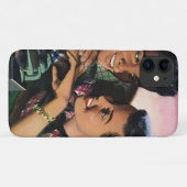 Ouderwetse romantiek, geliefden op de middelbare s Case-Mate iPhone case (Achterkant (horizontaal))