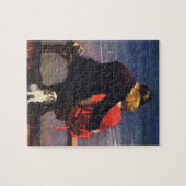 Ouderwetse romantische liefde, romantiek op het st legpuzzel (Horizontaal)