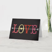 Ouderwetse Romantische Valentijnsdag Kaart (Voorkant)