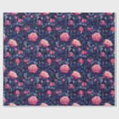 Ouderwetse Roos Bloem Tropisch Inpakpapier (Vlak)