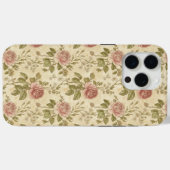 Ouderwetse Roos Bloempatroon Case-Mate iPhone Case (Achterkant (horizontaal))