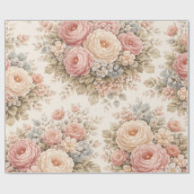 Ouderwetse Roos Bloempatroon | Elegante Pastel