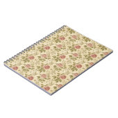 Ouderwetse Roos Bloempatroon Notitieboek (Linkerzijde)