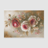 Ouderwetse Roos Charme Decoupage Tissuepapier (Voorkant)
