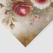 Ouderwetse Roos Charme Decoupage Tissuepapier (Detail)