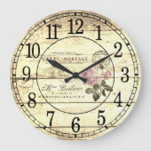 Ouderwetse roos grote klok (Voorkant)