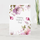 Ouderwetse Roos Moederdagkaart Kaart (Voorkant)