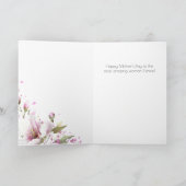 Ouderwetse Roos Moederdagkaart Kaart (Binnen)