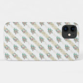 Ouderwetse Roos Patroon - iPhone 11 Hoesje (Achterkant (horizontaal))