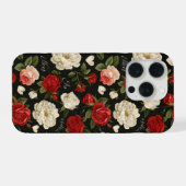 Ouderwetse Roos Patroon iPhone Hoesje (Achterkant horizontaal)