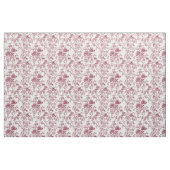 Ouderwetse roze bloem toile stof (Yard (91,4 cm))