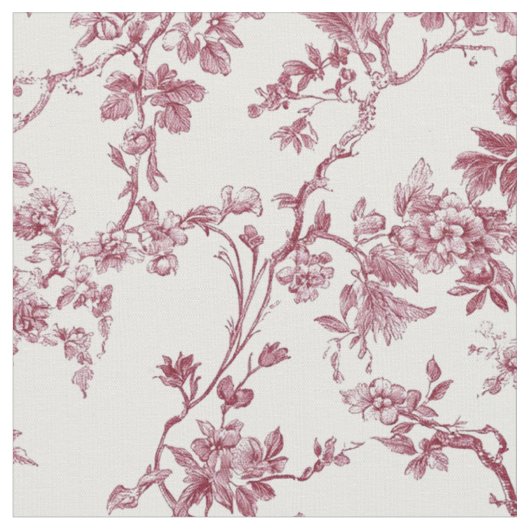 Ouderwetse roze bloem toile stof (Close Up)