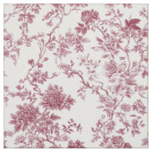 Ouderwetse roze bloem toile stof (Swatch)