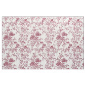Ouderwetse roze bloem toile stof (Fat Quarter)
