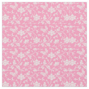 Ouderwetse roze bloemen stof