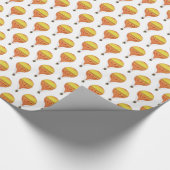 Ouderwetse Roze, Gele Heet Luchtballonnen Cadeaupapier (Hoek)