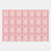 Ouderwetse roze Pasen Inpakpapier Vel (Voorkant 3)